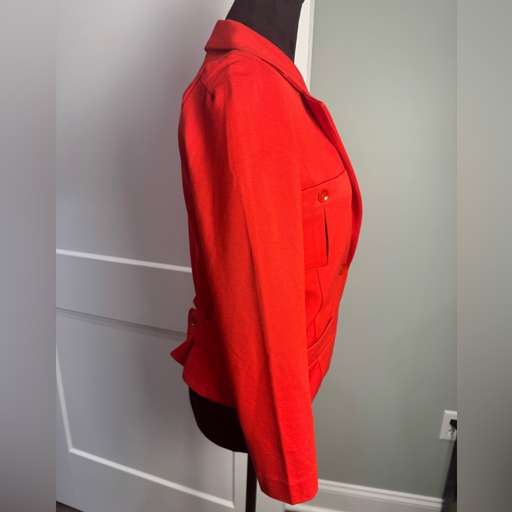Marc By Marc Jacobs Ruby Red Blazer Stretchy Tail… - image 2